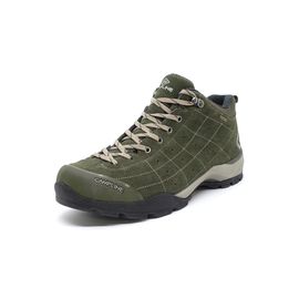 [CAMPLINE] Boulder Lite Hiking Shoes _Brown, Khaki, Unisex, Comfortable Fit for Everyday Wear and Hiking, High Durability, Made in Korea