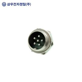 SAMWOO ELECTRONICS SCN-2006R Circular Connector Receptacle Type 6 Pin Industrial Panel Mount Socket Made in Korea Genuine High-Precision