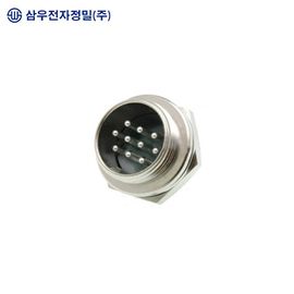 SAMWOO ELECTRONICS SCN-2010R Circular Connector Receptacle Type 10 Pin High-Density Industrial Panel Mount Socket Made in Korea Genuine Quality