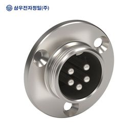 SAMWOO ELECTRONICS SCK-16-5R Circular Connector Receptacle Type 5 Pin Industrial Panel Mount Socket Made in Korea Genuine High Precision