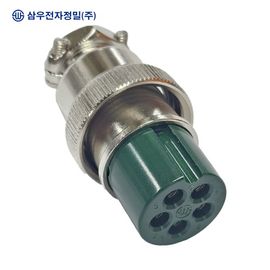 SAMWOO ELECTRONICS SCK-20-5P Circular Connector Plug Type 5 Pin Industrial Electrical Power Signal Connector Made in Korea Genuine High Precision