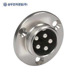 SAMWOO ELECTRONICS SCK-20-5R Circular Connector Receptacle Type 5 Pin Industrial Panel Mount Socket Made in Korea Genuine High Precision