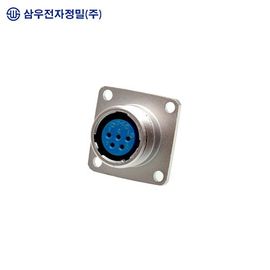 SAMWOO ELECTRONICS SCK-30-6R Circular Connector Receptacle Type 6 Pin Heavy Duty Industrial Panel Mount Socket Made in Korea Genuine