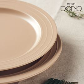 [MYTEM] Dono O-reum Ceramic Serving plate (Brown) – Elegant Plate to Enhance Your Culinary Presentation