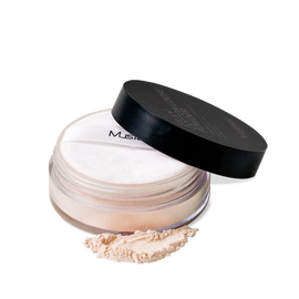 [MUSTAEV] Silky Cotton Loose Powder +Easy Go  Powder Brush(The Chocolate) _ Flawless Finish Without Shine, Long-Lasting Smooth and Matte Skin _ Made in Korea