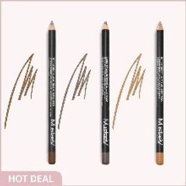 [MUSTAEV] Airy Fit Powder Eyebrow Pencil 3-Color Set (no.01+no.02+no.03) _ A Multi-Use Pencil for Natural Brows and Defined Eyes _ Made in Korea
