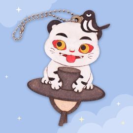 [ARTSAM] MDF Hojakdo Bag Charm – Make Your Own Tiger & Magpie Folk-Art Keychain (Individual Pack) _ Made in Korea