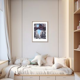 [GAHYUN ART] Park Ki-Hoon - Coexistence _ Silkscreen Print, The Coexistence of a Leopard and the City _ Korea