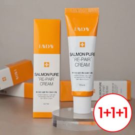 [LAYDAY] SALMON Pure 'RE-PAIR' Cream 50ml x 3ea – 200ppm Salmon Oil + PDRN + Panthenol | Soothing, Brightening & Wrinkle Care for Sensitive, Irritated Skin - Made in KOREA