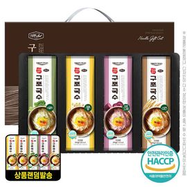 Top Chef Premium Original Gupo Noodles 4 Varieties (Random Selection, Tray) _ The Authentic Taste of Busan, Chewy Noodles Naturally Dried in Sea Breeze