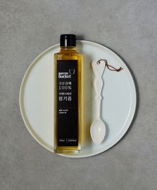 QUEENBUCKET Korean Cold-Pressed Sesame Oil  300ml  _ 100% Korean Sesame Seeds, Premium Raw Sesame Oil _ Made in Korea