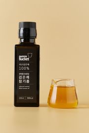 QUEENSBUCKET Korean Cold-Pressed Black Sesame Oil 100ml _ Premium Heukimja Oil _ Made in Korea 