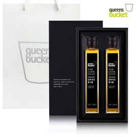 QUEENSBUCKET Cold-Pressed Soybean Oil 200ml SET _ 100% Korean Non-GMO Premium Cooking Oil _ Made in Korea