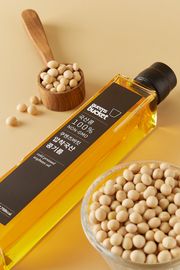 QUEENSBUCKET Cold-Pressed Soybean Oil 200ml _ 100% Korean Non-GMO Premium Cooking Oil _ Made in Korea