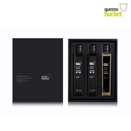 QUEENSBUCKET Korean Sesame Oil · Perilla Oil · Sesame Seeds 200ml Set _ Premium Korean Cold-Pressed Oils & Seeds