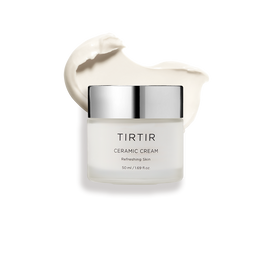 TIRTIR Ceramic Cream for 100 Hour Long Lasting Deep Hydration and Radiant Glass Skin Luster Finish  _ Made in Korea 