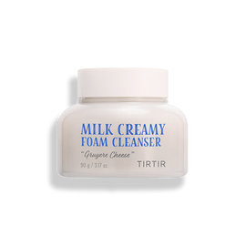 TIRTIR Milk Creamy Foam Cleanser Cream Cheese Texture All-in-One Pack to Foam Deep Pore Cleansing 91% Natural _ Made in Korea 