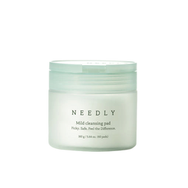 NEEDLY Mild Cleansing Pad 60pads – Gentle Yet Powerful 3-in-1 Makeup Remover Pads with Panthenol & Squalane | Dual-Texture Cotton Pads for Deep Cleansing _ Made in KOREA