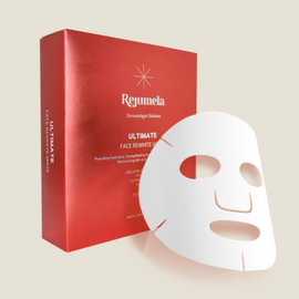 REJUMELA Ultimate Face Rewhite Mask 30ml × 10 Sheets – Professional Whitening & Wrinkle Care Mask for Post-Treatment Skin Recovery _ Made in Korea
