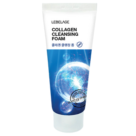 LEBELAGE Collagen Cleansing Foam 100ml Firming and Revitalizing Face Wash with Hydrolyzed Collagen for Elastic Skin _ Made in Korea