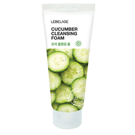 LEBELAGE Cucumber Cleansing Foam 100ml Ultra Hydrating Face Wash with Cucumber Extract and Aloe for Refreshing Deep Clean _ Made in Korea