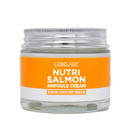 LEBELAGE Nutri Salmon Ampoule Cream 70ml for Intensive Skin Nutrition Revitalizing Elasticity and Soothing Care _ Made in Korea