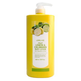 LEBELAGE Fruit Lemon and Calamansi Body Lotion 1000ml Large Capacity for Brightening Soothing Hydrating Sensitive Skin _ Made in Korea