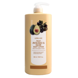 LEBELAGE Fruit Avocado and Olive Body Lotion 1000ml Large Capacity for Deep Moisture Skin Nourishing Protection _ Made in Korea