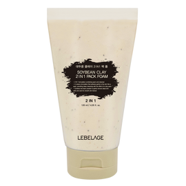 LEBELAGE Soybean Clay 2-in-1 Pack Foam Cleanser for Skin Elasticity Firming and Pore Tightening _ Made in Korea