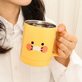 Kakao Friends Choonsik CS Cup Tumbler 340ml | Insulated Stainless Steel Handled Mug | Lockable Lid for Hygiene | Designed in Korea