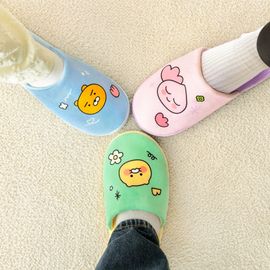 Kakao Friends Room Slippers / Indoor Shoes (Ryan/Choonsik/Apeach) | Padded Sponge Cushion | Anti-Noise/Non-Slip | Designed in Korea