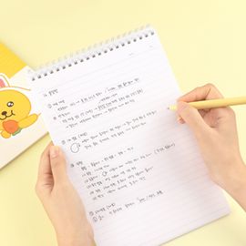 Kakao Friends Little Friends Lovely New Semester Top Spiral Notebook | B5 Lined Note | 360° Twin Ring | 70 Sheets 7mm Rule | Made in Korea