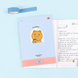 Kakao Friends B6 Arch Window/Dom Song Note | Photo Card/Sticker DIY Emotional Notebook | 7mm Lined 40 Sheets | Made in Korea