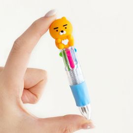 Kakao Friends Mini Figure 4-Color Ballpoint Pen 0...
