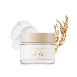 [I’m From] Rice Cream 50g – Hydrating Ceramide Moisturizer with Rice Bran Water, Rice Bran Oil, Hyaluronic Acid & Bisabolol | Nourishing Barrier Cream for Dry & Sensitive Skin _ Made in KOREA