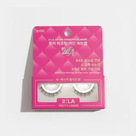 2:LA Lifting Goddess False Eyelashes – No-Glue One-Touch Lash Extension | 3-Second Application | Medical-Grade Adhesive | Waterproof 24H Wear (Pretty Eye / Sexy Eye)_ Made In KOREA