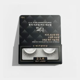 2:LA Lifting Goddess False Eyelashes – No-Glue One-Touch Lash Extension | 3-Second Application | Medical-Grade Adhesive | Waterproof 24H Wear (Pretty Eye / Sexy Eye)_ Made In KOREA