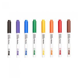 [Monami] Ceramic Marker 482 8 Color Set | 0.7mm Round Nib | Porcelain/Mug DIY Styling | Includes Pattern Guide | Designed in Korea