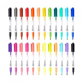 [Monami] Fabric Marker 470 | Brush Tip Pen | No-Iron Cloth/Textile Coloring | DIY | Designed in Korea