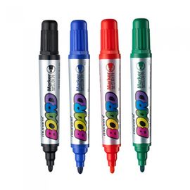 [Monami] Whiteboard Marker / Board Marker | Mild Odor Alcohol Ink | Easy & Clean Erasing | Round Nib 2mm | Made in Korea