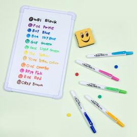 [Monami] Easy Click Whiteboard Marker 12 Color Set | Retractable Capless Design | 2.0mm Round Nib | KC Certified | Designed in Korea