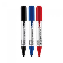 [Monami] Whiteboard Marker 1000 Wet Ink 221 1 Dozen (Black, Blue, Red) | Chisel Tip 1–5mm | Long-Lasting/Anti-Dry Nib | Made in Korea