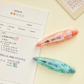 [Monami] SWIP Retractable Correction Tape / 5mm*6m | One-Touch Knock Type Head Protection | Strong Adhesion | Designed in Korea