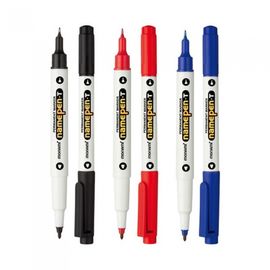 [Monami] Name Pen T Twin Marker (Double-Sided) | 0.4mm & 1.0mm Tips | Strong Adhesion Permanent Ink | Made in Korea