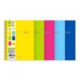 [Penpia] 5000 Medium PP Cover Spring Notebook (25-Size) | Lined 75g Paper / 128 Sheets | 150*206mm | Left Twin Spiral Bound | Made in Korea