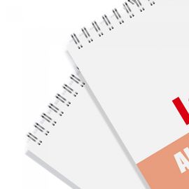 [Penpia] 1500 Reporter's Memo Pad (Top Spiral) | Lined Paper / 65 Sheets | 93*170mm | Top Twin Spiral Bound | Made in Korea