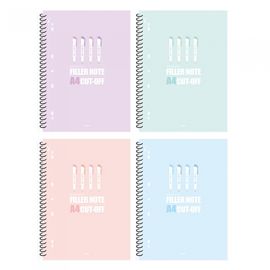 [Penpia] 3500 Filler A4 Spiral Notebook | Lined Paper / 60 Sheets | 225*305mm | Perforated Sheets | Made in Korea