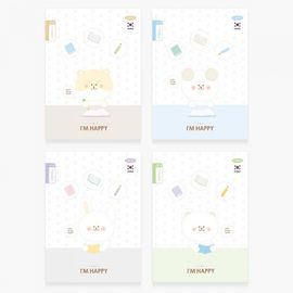 [Penpia] 1000 Elementary Double-Sided Illustrated Diary (10 Notebooks 1 Set) | 24 Sheets / 188*260mm | Perfect Bound | Made in Korea