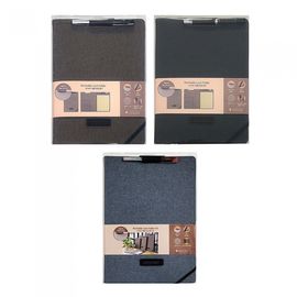 [Oxford] Pen Holder Locking Portfolio Folder A4 Size | Random Color | Includes Pen Gift
