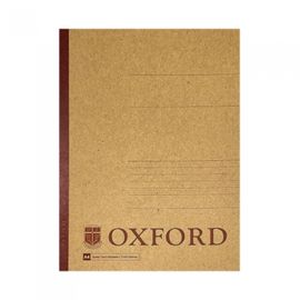 [Oxford] 3000 Kraft Cover Lie-Flat Notebook A4 | 8mm Lined / 50 Sheets | 297*210mm | Perfect Bound | Made in Korea